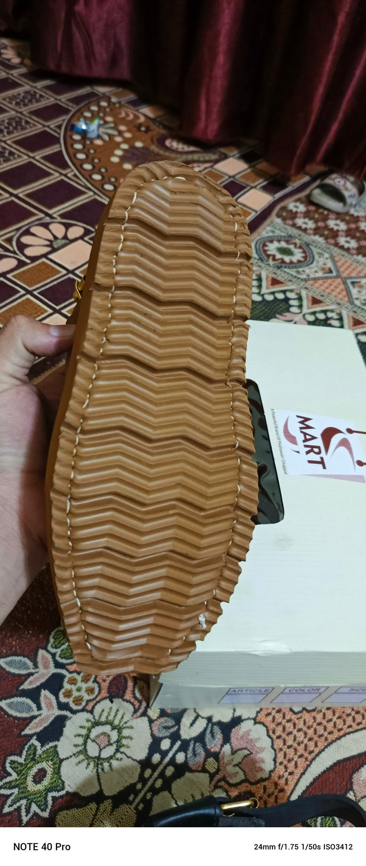 Khan Style Vibram Sole Chppal