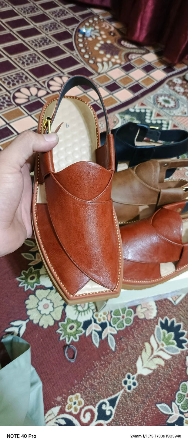 Khan Style Vibram Sole Chppal