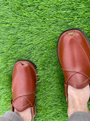 Gogo Leather& Fabric Chappal